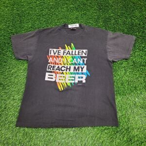 Vintage 1992 Funny Beer Lover Shirt Large 22x27 Black
